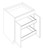 Boston Cabinetry Shaker Slim White Kitchen Cabinet - ROD-B18-SSW
