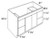 Boston Cabinetry Shaker Onyx White Kitchen Cabinet - VSD54-SOW