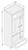 Cab-Tec Shaker White Kitchen Cabinet - SW-OCD338424