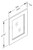 Cab-Tec Shaker White Kitchen Cabinet - SW-W2430GD