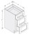 Cab-Tec Shaker Caramel Kitchen Cabinet - SC-DB24