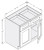 Cab-Tec Shaker Caramel Kitchen Cabinet - SC-B36ADA