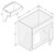 Cab-Tec Shaker Caramel Kitchen Cabinet - SC-SBR33ADA