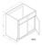 GHI Cabinetry Newport White - GSB36NPW