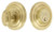 Grandeur Hardware - Circulaire Single Cylinder Deadbolt in Satin Brass - CIRSGL - 880781