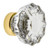 Grandeur Hardware -  Versailles Crystal 1-3/8" Cabinet Knob in Polished Brass - CKBVER - 603300