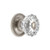 Grandeur Hardware -  Versailles Crystal 1-3/8" with Newport Rosette with Cabinet Knob in Satin Nickel - CKBNEWVER - 603357