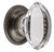 Grandeur Hardware -  Provence Crystal 1-3/4" Cabinet Knob with Newport Rosette in Antique Pewter - CKBNEWPRO - 603361