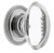 Grandeur Hardware -  Provence Crystal 1-3/4" Cabinet Knob with Newport Rosette in Bright Chrome - CKBNEWPRO - 603362