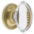 Grandeur Hardware -  Provence Crystal 1-3/4" Cabinet Knob with Newport Rosette in Satin Brass - CKBNEWPRO - 603365