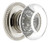 Grandeur Hardware -  Bordeaux Crystal 1-3/8" Cabinet Knob with Newport Rosette in Polished Nickel - CKBNEWBOR - 603382