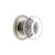 Grandeur Hardware -  Bordeaux Crystal 1-3/8" Cabinet Knob with Newport Rosette in Polished Nickel - CKBNEWBOR - 603382