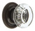 Grandeur Hardware -  Bordeaux Crystal 1-3/8" Cabinet Knob with Newport Rosette in Timeless Bronze - CKBNEWBOR - 603385