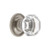 Grandeur Hardware -  Chambord Crystal 1-3/8" Cabinet Knob with Newport Rosette in Satin Nickel - CKBNEWCHM - 603393