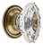 Grandeur Hardware -  Biarritz Crystal 1-3/4" Cabinet Knob with Georgetown Rosette in Vintage Brass - CKBGEOBIA - 603396