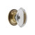 Grandeur Hardware -  Provence Crystal 1-3/4" Cabinet Knob with Georgetown Rosette in Vintage Brass - CKBGEOPRO - 603414