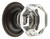 Grandeur Hardware -  Chambord Crystal 1-3/8" Cabinet Knob with Georgetown Rosette in Timeless Bronze - CKBGEOCHM - 603448