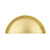 Grandeur Hardware -  Soleil Cup Pull 3" on Center in Satin Brass - CPLSOL - 603456