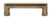 Grandeur Hardware -  Carre 3" Brass  Handle Pull on center in Vintage Brass - HPLCAR3 - 603460