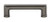 Grandeur Hardware -  Carre 3" Brass Handle Pull on center in Antique Pewter - HPLCAR3 - 603461