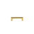 Grandeur Hardware -  Carre 3" Brass Handle Pull on center in Polished Brass - HPLCAR3 - 603463