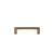 Grandeur Hardware -  Carre 4" Brass Handle Pull on center in Vintage Brass - HPLCAR4 - 603468