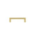 Grandeur Hardware -  Carre 4" Brass Handle Pull on center in Satin Brass - HPLCAR4 - 603473