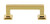Grandeur Hardware -  Geneva 3" Brass Handle Pull on center in Lifetime Brass - HPLGEN3 - 603478