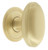 Grandeur Hardware -  Eden Prairie 1-3/4 Cabinet Knob with Georgetown Rosette in Satin Brass - CKBGEOEDN - 800081