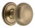 Grandeur Hardware -  Fifth Avenue 1-3/8 Cabinet Knob with Georgetown Rosette in Vintage Brass - CKBGEOFAV - 800123