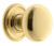 Grandeur Hardware -  Fifth Avenue 1-3/8 Cabinet Knob with Georgetown Rosette in Polished Brass - CKBGEOFAV - 800133