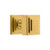 Grandeur Hardware -  Carre 1-1/4" Square Cabinet Knob with Carre Square Rosette in Lifetime Brass - CKBCARCSQ - 802236