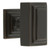Grandeur Hardware -  Carre 1-3/4 Cabinet Knob with Carre Square Rosette in Timeless Bronze - CKBCARCAR - 804674