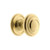 Grandeur Hardware -  Circulaire 1-3/8 Cabinet Knob with Georgetown Rosette in Polished Brass - CKBGEOCIR - 804706