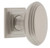 Grandeur Hardware -  Anneau 1-3/4" Cabinet Knob with Carre Square Rosette in Satin Nickel - CKBCARANN - 804727