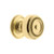 Grandeur Hardware -  Soleil 1-3/8" Cabinet Knob with Georgetown Rosette in Polished Brass - CKBGEOSOL - 804880