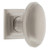 Grandeur Hardware -  Eden Prairie 1-3/4 Cabinet Knob with Carre Square Rosette in Satin Nickel - CKBCAREDN - 807172