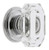 Grandeur Hardware -  Baguette Clear Crystal 1-3/4 Cabinet Knob with Georgetown Rosette in Bright Chrome - CKBGEOBCC45 - 808471