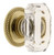 Grandeur Hardware - Baguette Clear Crystal 1-3/4" Cabinet Knob with Newport Rosette - Polished Brass - CKBNEWBCC45 - 808501