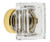 Grandeur Hardware -  Carre Crystal 1-1/4 Square Cabinet Knob in Polished Brass - CKBCSC - 853313