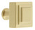 Grandeur Hardware -  Carre 1-1/4 Square Cabinet Knob in Satin Brass - CKBCSQ - 853407