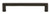 Grandeur Hardware -  Carre 6" Brass Handle Pull on center Timeless Bronze - HPLCAR6 - 853459