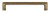 Grandeur Hardware -  Carre 6" Brass Handle Pull on center Vintage Brass - HPLCAR6 - 853461