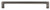 Grandeur Hardware -  Carre 8" Brass Handle Pull on center Antique Pewter - HPLCAR8 - 853463