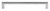 Grandeur Hardware -  Carre 8" Brass Handle Pull on center Bright Chrome - HPLCAR8 - 853477
