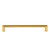 Grandeur Hardware -  Carre 8" Brass Handle Pull on center Lifetime Brass - HPLCAR8 - 853479
