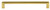 Grandeur Hardware -  Carre 8" Brass Handle Pull on center Polished Brass - HPLCAR8 - 853481