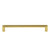 Grandeur Hardware -  Carre 8" Brass Handle Pull on center Polished Brass - HPLCAR8 - 853481