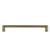 Grandeur Hardware -  Carre 8" Brass Handle Pull on center Vintage Brass - HPLCAR8 - 853491