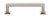 Grandeur Hardware -  Geneva 4" Brass Handle Pull on center in Satin Nickel - HPLGEN4 - 853517